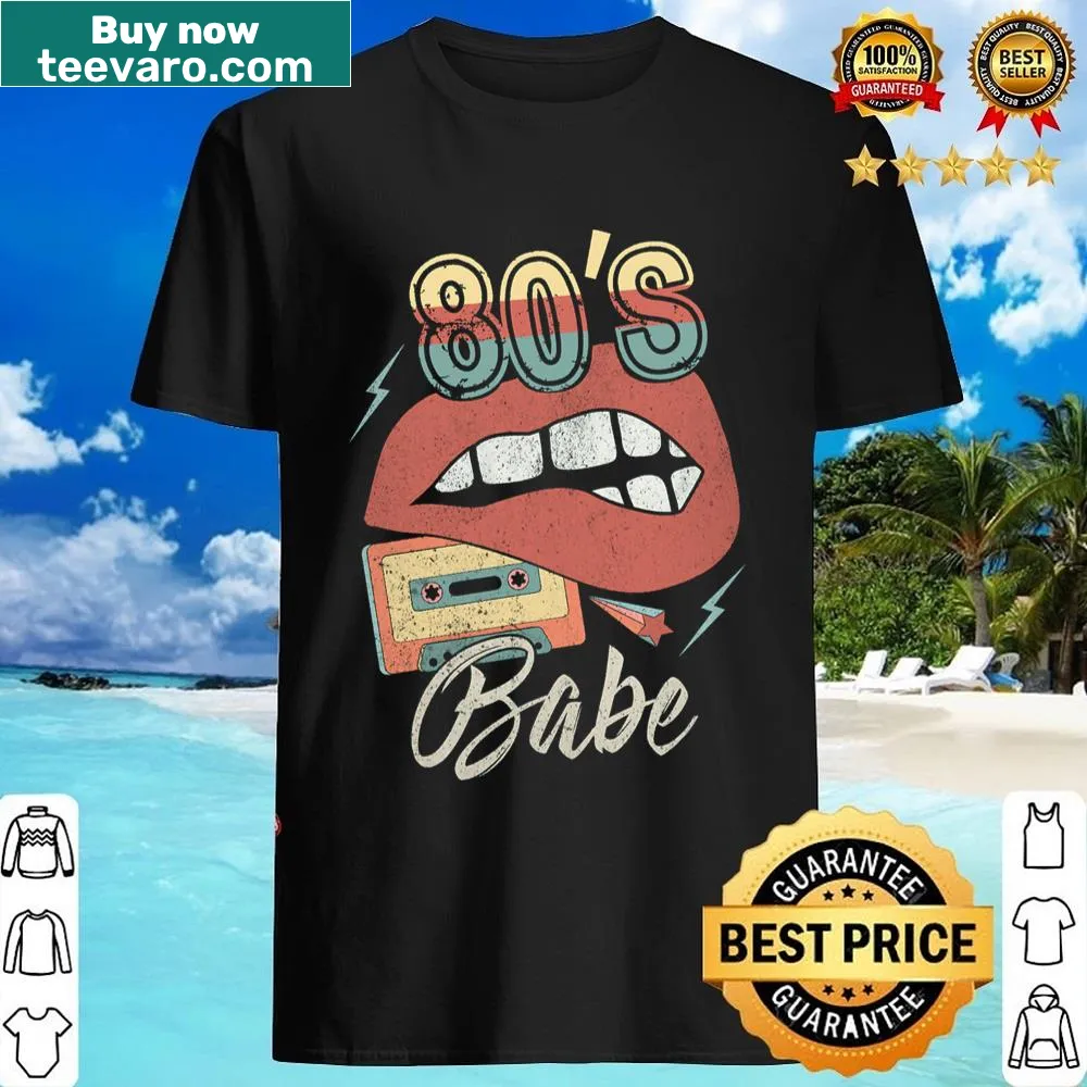 Retro 80's tape graphic shirt with humorous design