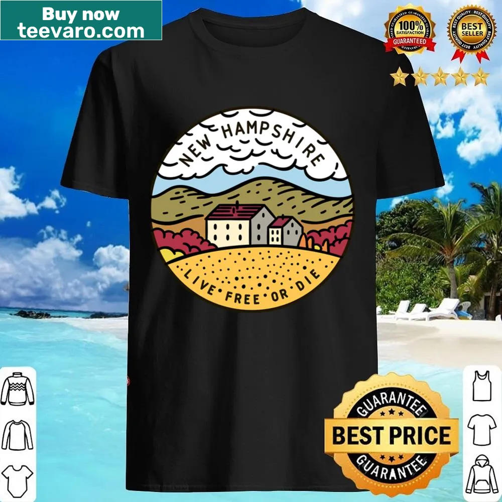 New Hampshire shirt with 'Live Free Or Die' text