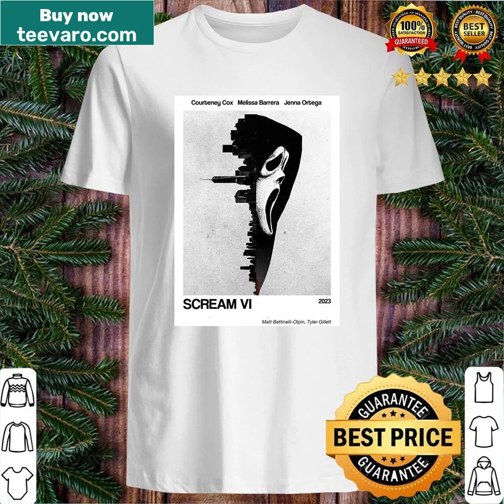 Graphic shirt inspired by Scream movie poster