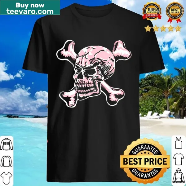 1980s style skull and crossbones graphic shirt