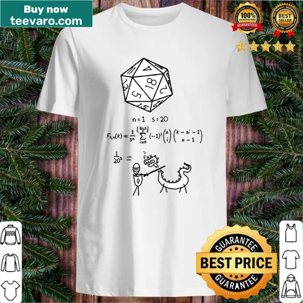 Vintage D&D shirt featuring a humorous graphic about 20-sided dice