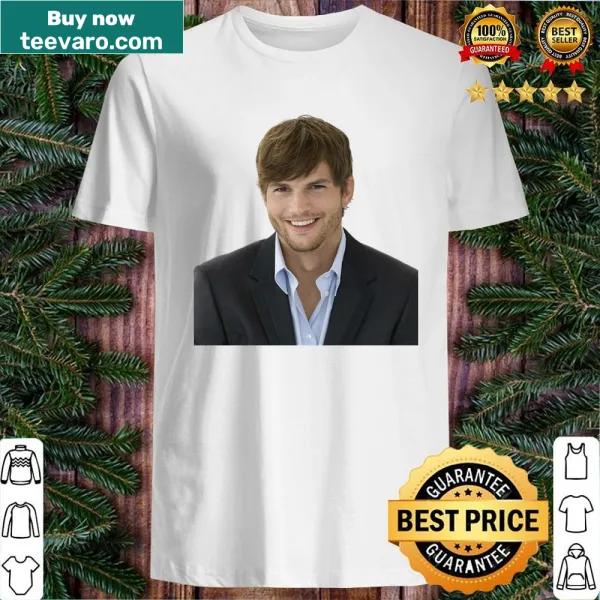 Playful shirt featuring a humorous design related to Ashton Kutcher