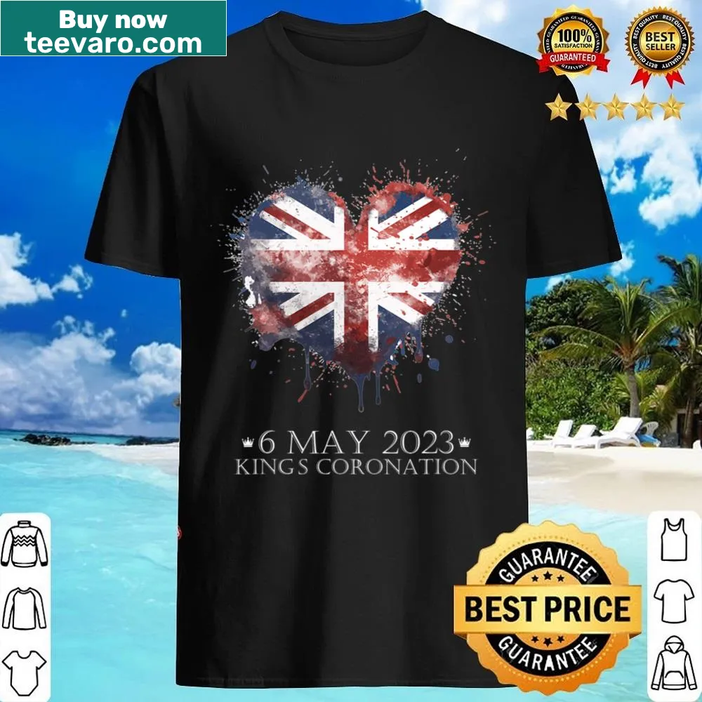 British flag heart graphic shirt