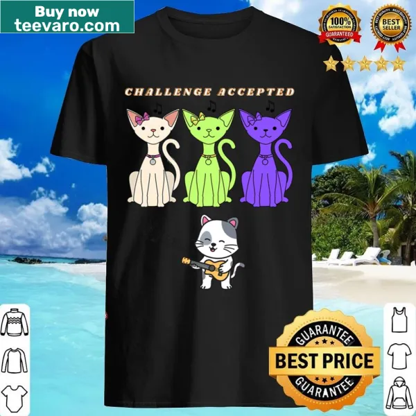 Charming graphic of cats enjoying music on t-shirt