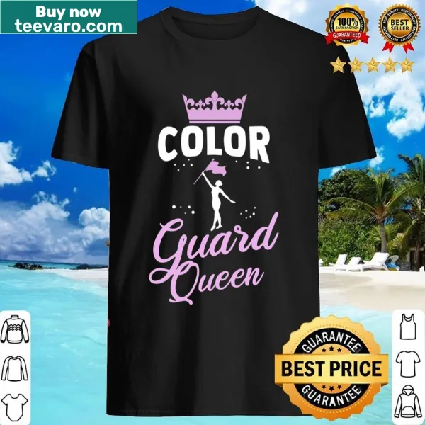 Proud Color Guard Queen graphic on a shirt