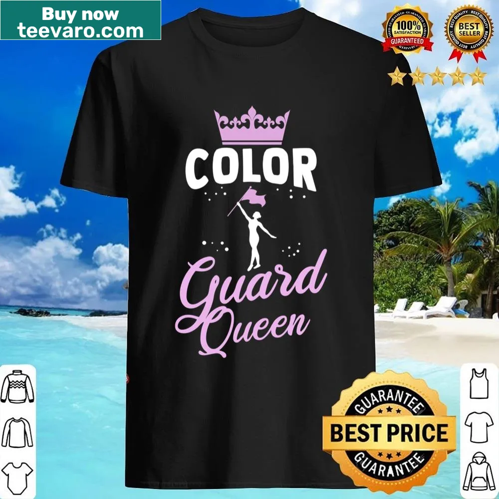 Proud Color Guard Queen graphic on a shirt