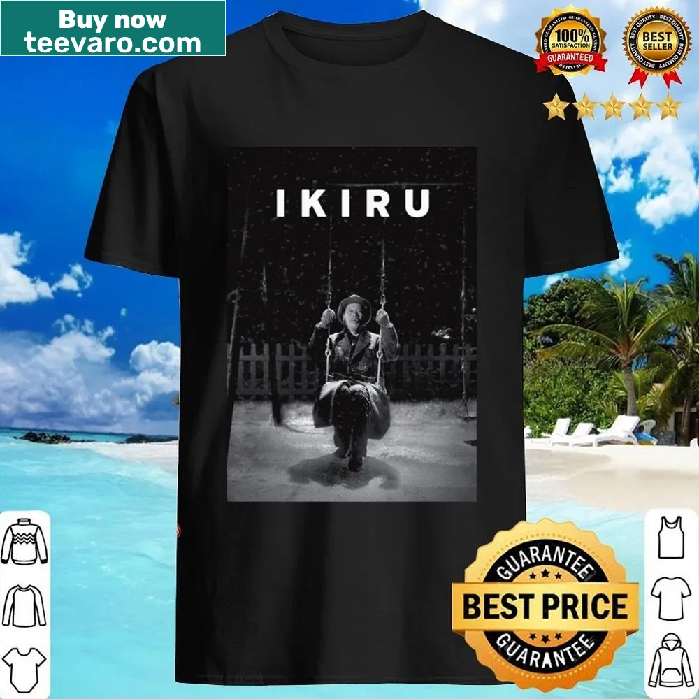 Shirt inspired by the film Ikiru, featuring thematic graphic