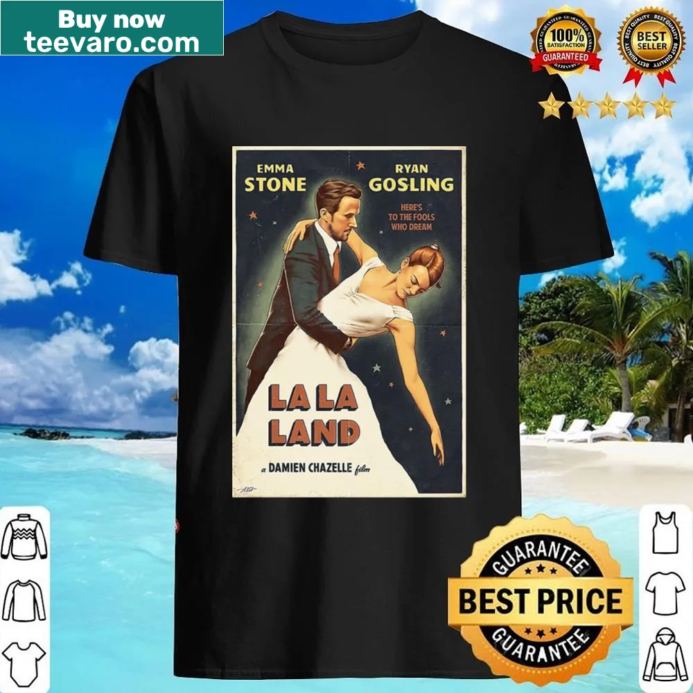 Vintage shirt inspired by La La Land movie with nostalgic elements.