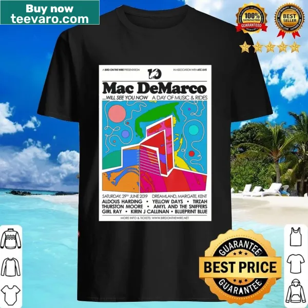 Artistic shirt featuring a graphic inspired by the Mac Tour