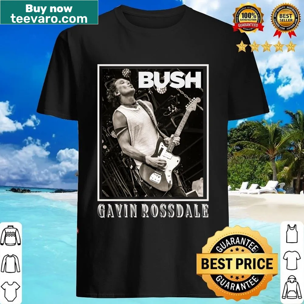 Typographic shirt inspired by Gavin Rossdale's music