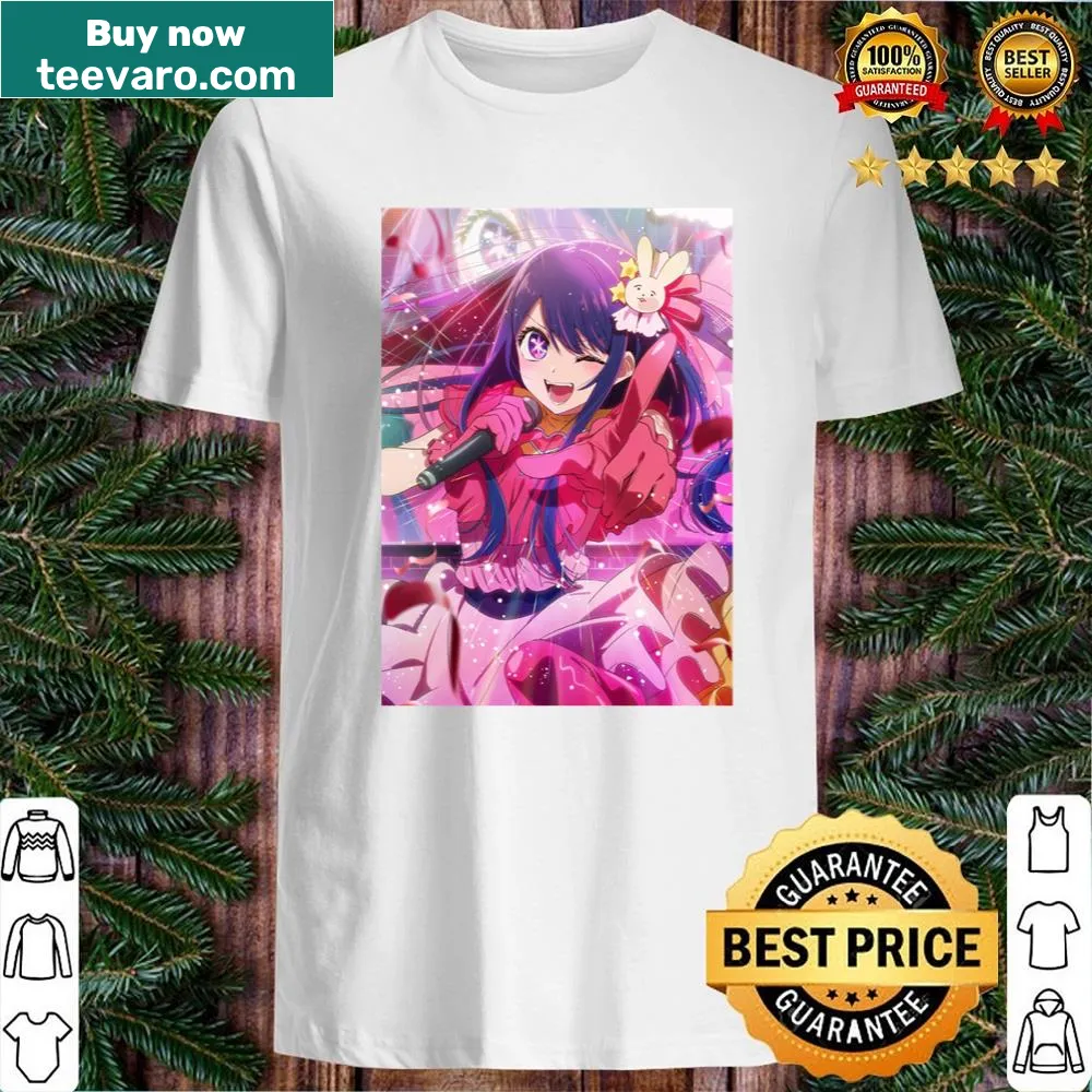 Shirt featuring the phrase 'Oshi No Ko' in stylish typography