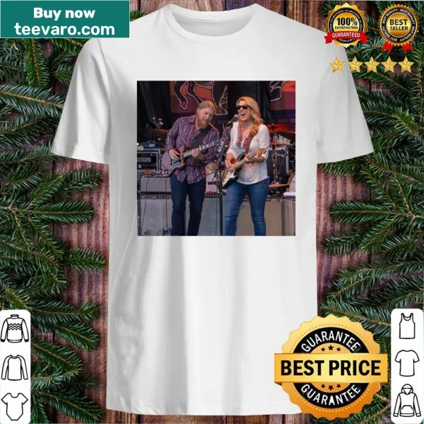 Artistic design representing Tedeschi Trucks Band on shirt