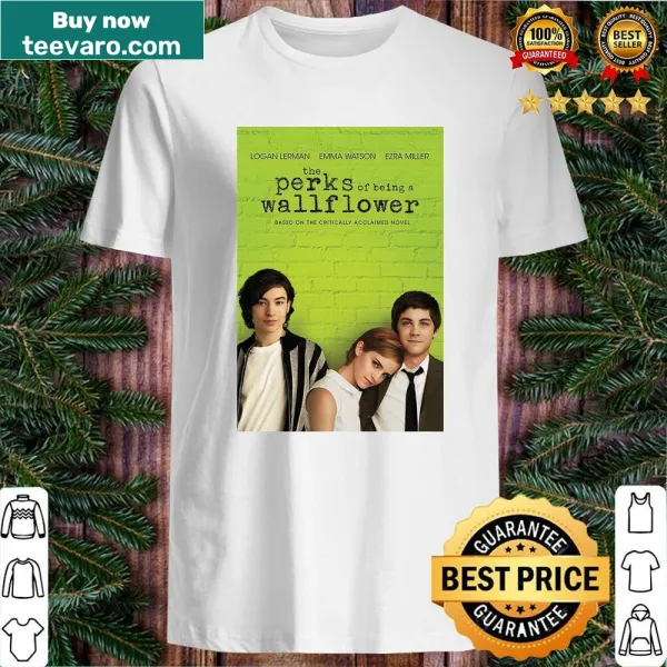 Thoughtful phrase design about being a wallflower on a shirt