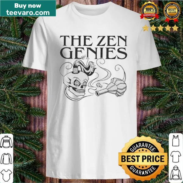 Whimsical Zen Genies shirt featuring enchanting illustrations