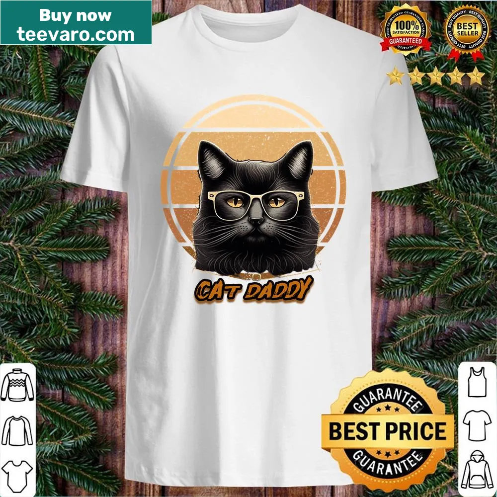 Vintage eighties-style Cat Daddy shirt with a black cat design