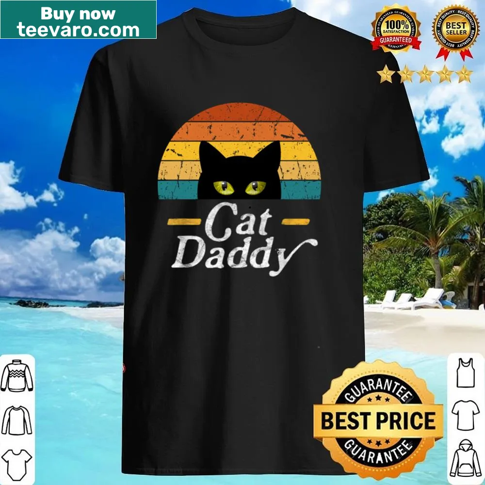 Shirt featuring bold text 'Cat Daddy' for cat lovers