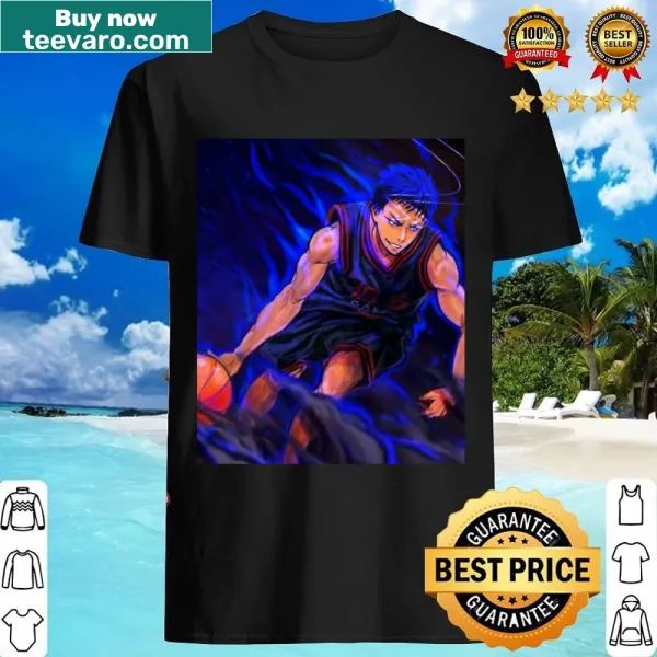 Bold typography shirt featuring Daiki Aomine