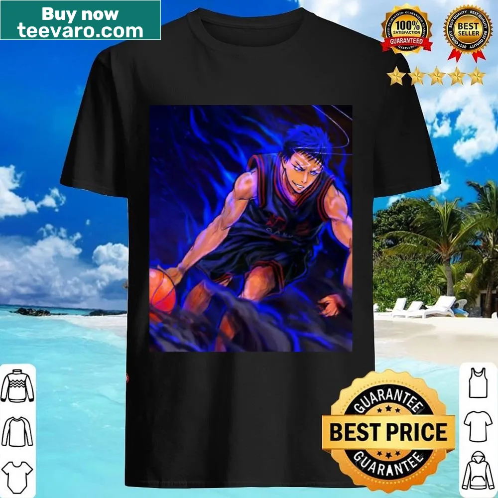 Bold typography shirt featuring Daiki Aomine