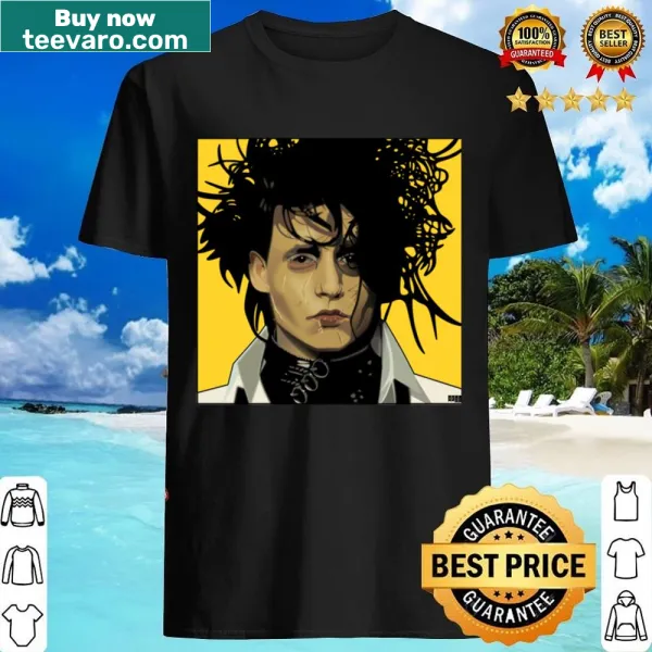 Illustrative tee inspired by Eduardo Scissorhands character