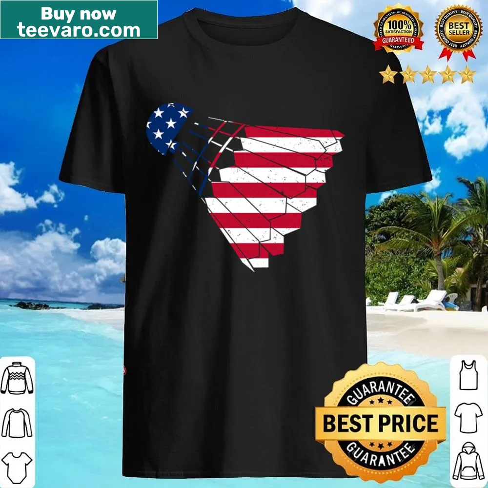 Playful badminton-themed shirt with humorous quotes