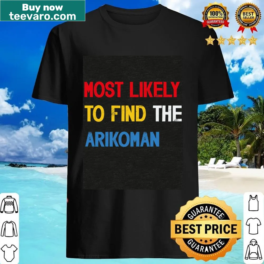Funny Passover shirt with the phrase Most Likely To Find The Afikoman