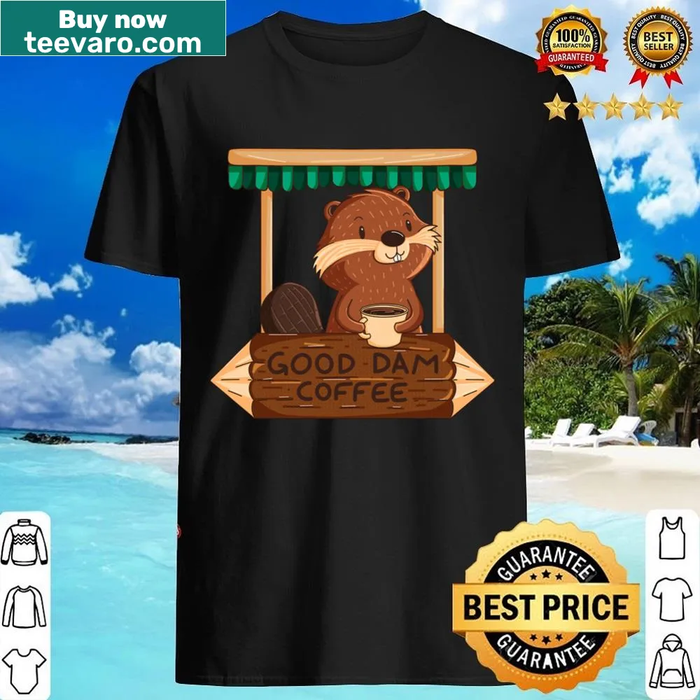 Funny coffee-themed shirt with bold typography