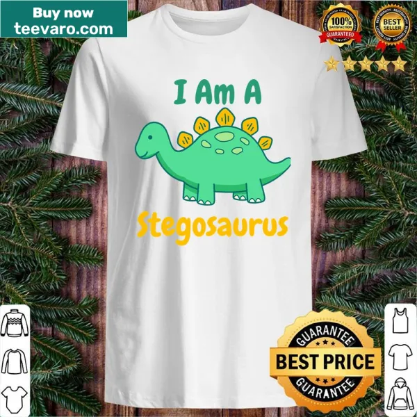 Cute shirt featuring a playful stegosaurus design for kids