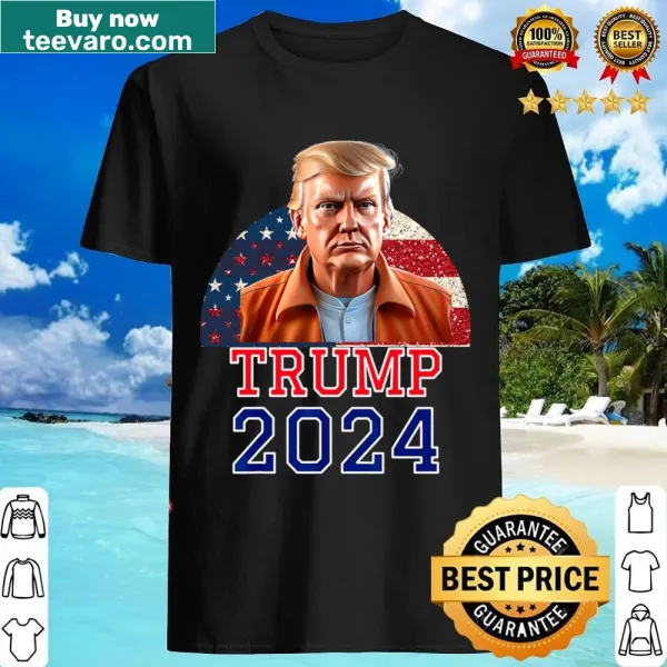 Mugshot photo of Donald Trump with text Lock Him Up You're Next