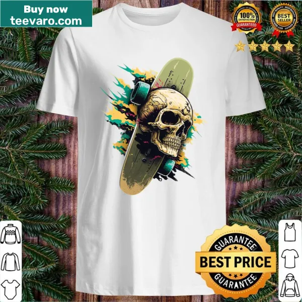 Inspirational shirt with the phrase 'Skate To Live' in bold text