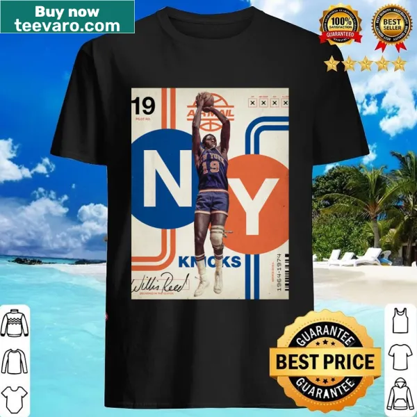 Vintage-inspired shirt featuring Willis Reed's number 19
