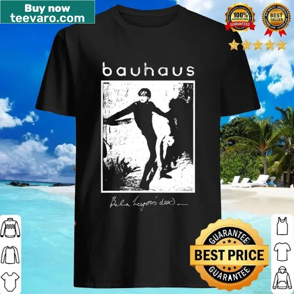 Abstract typography shirt inspired by Bauhaus design