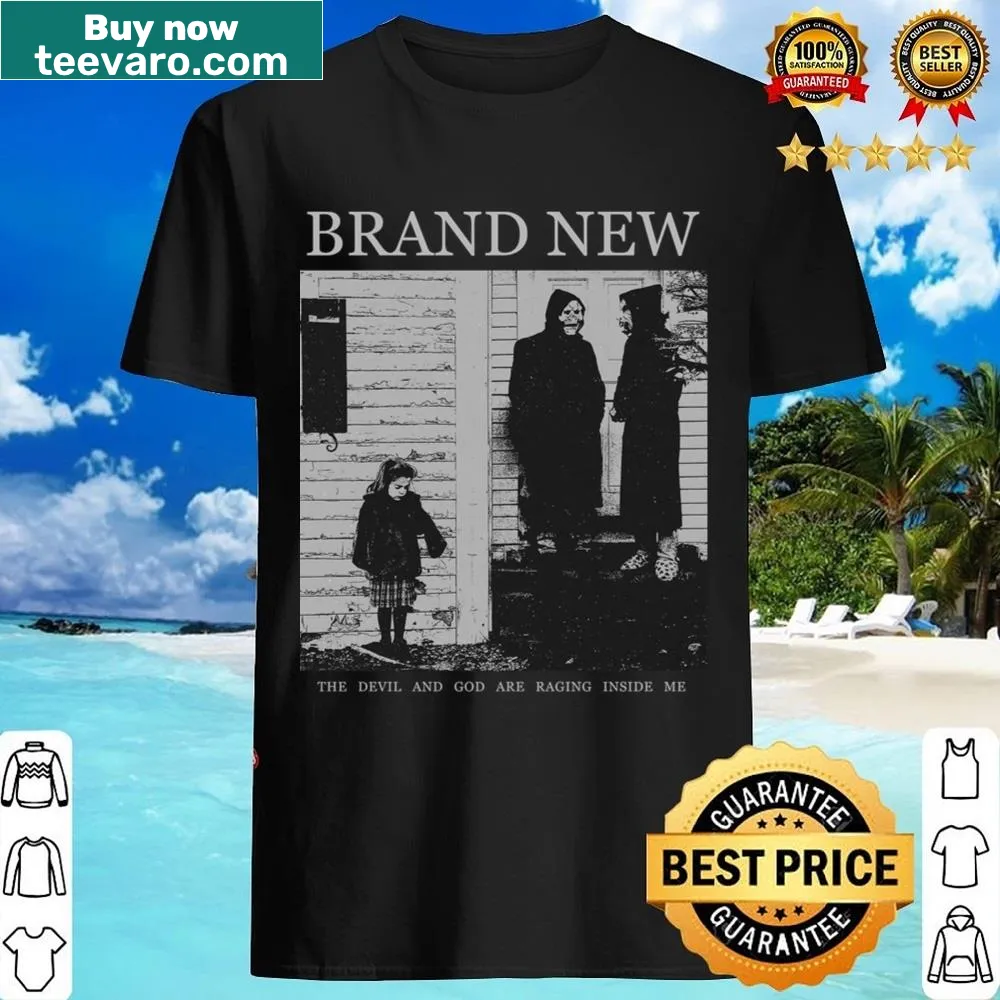 Minimalist typography shirt with the phrase 'Brand New'