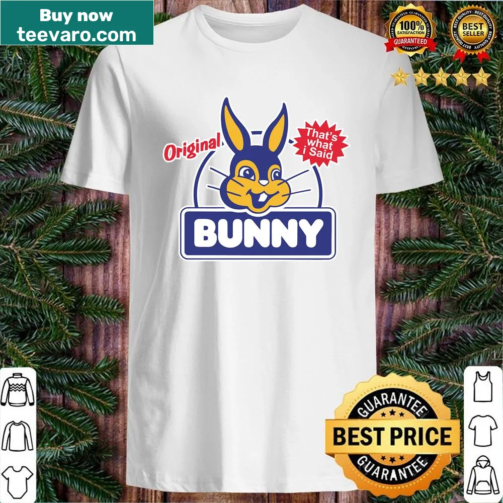 Wholesome typography shirt featuring 'Bunny Bread' phrase