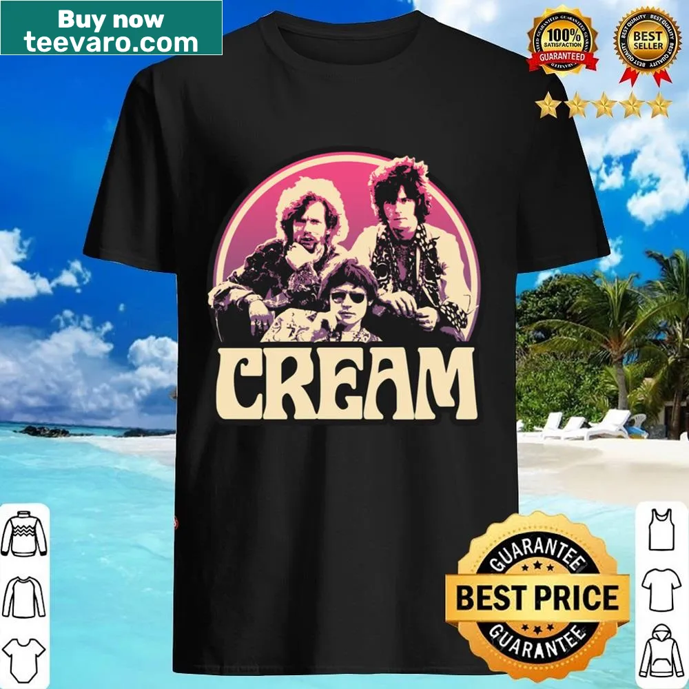 Vintage-style Cream band t-shirt with retro design