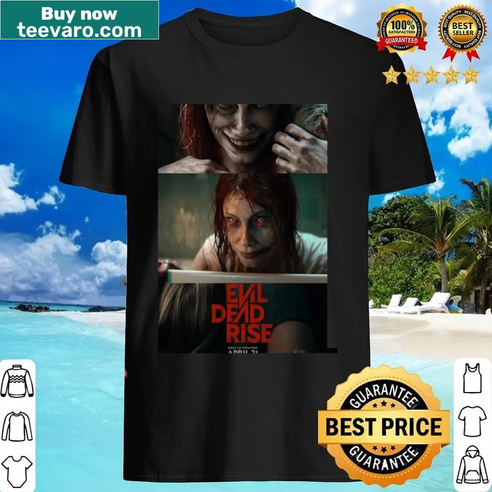 Shirt with design inspired by Evil Dead Rise horror movie.