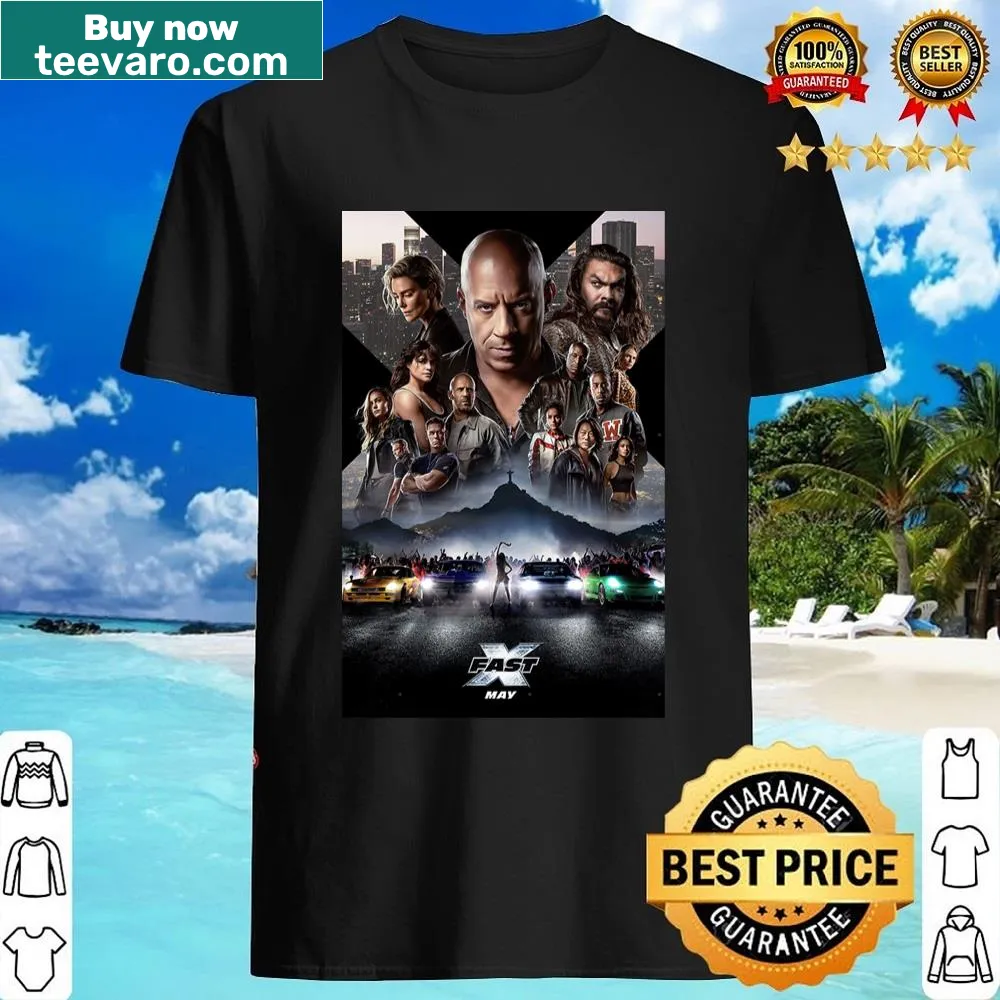 Fast X trailer release shirt with stylish typography