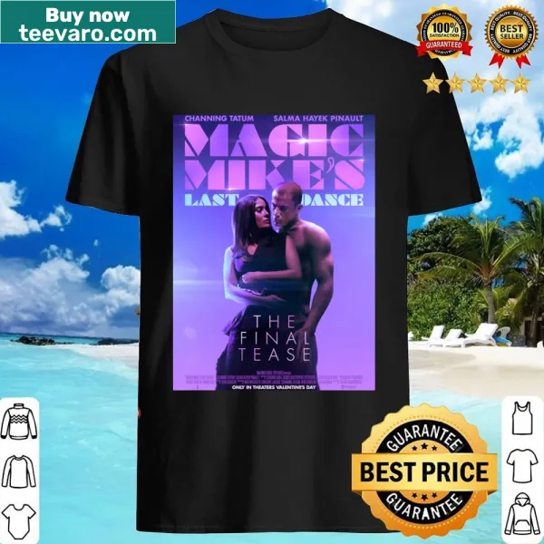 Playful illustration on Magic Mike dance themed shirt