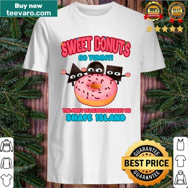 Playful donut character shirt inspired by Shape Island