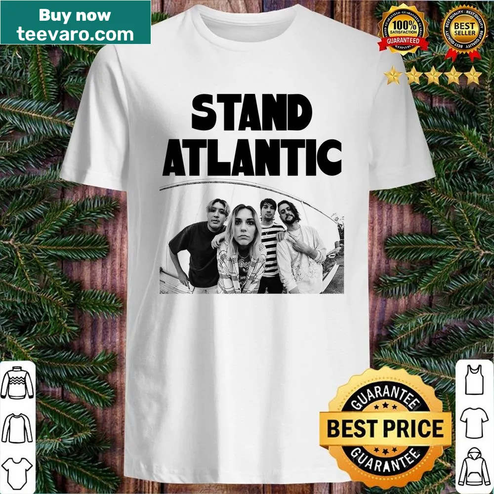 Stand Atlantic essential shirt featuring modern typography