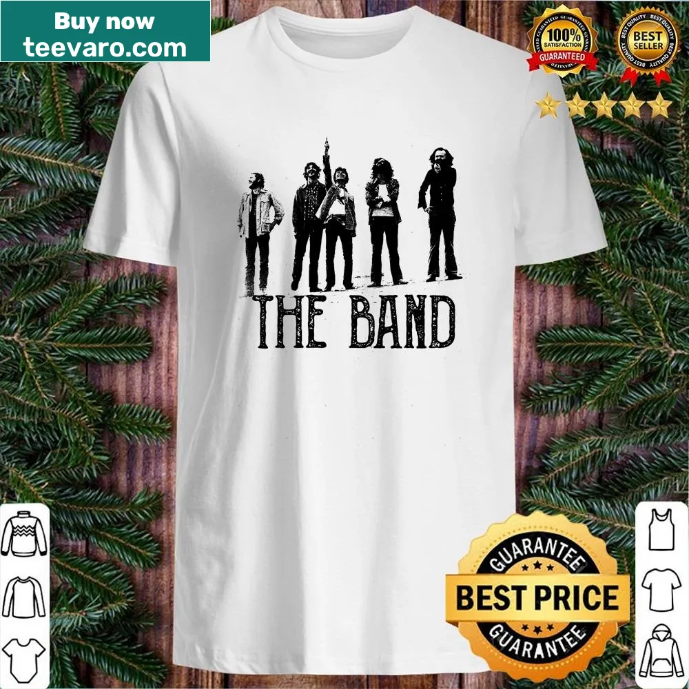 The Band essential shirt featuring clean typography design