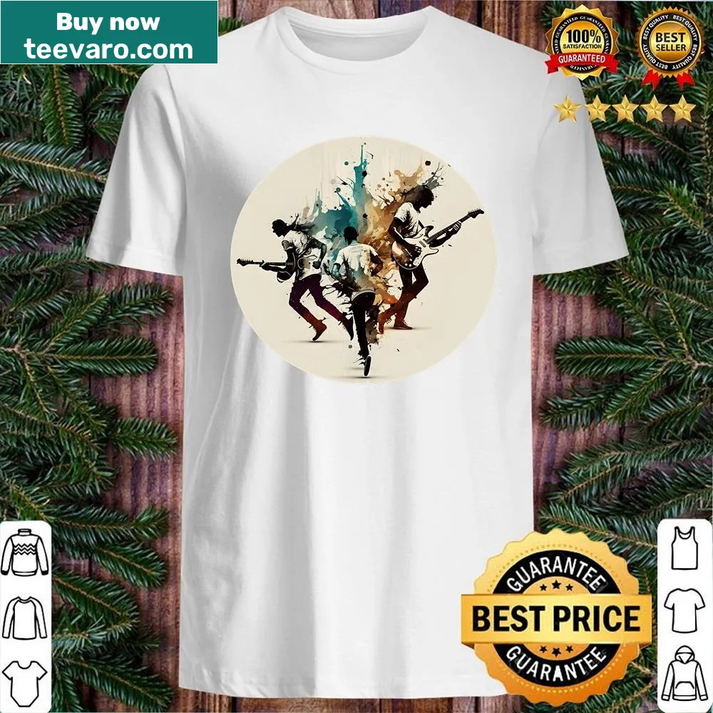 Sticker-style shirt celebrating The Band