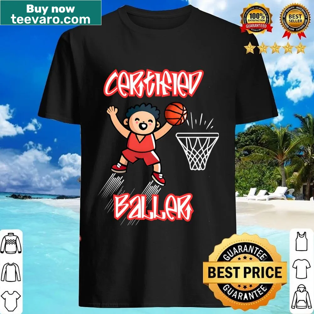 Cute basketball graphic design on shirt