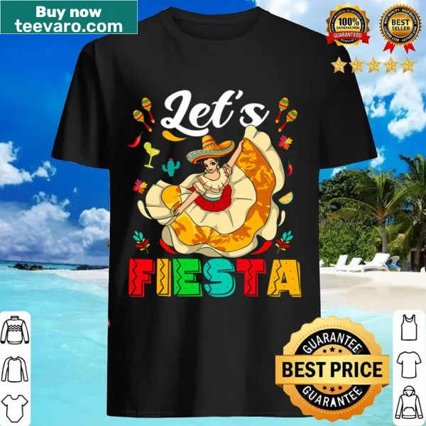 Fiesta themed shirt celebrating Cinco De Mayo with fun graphics