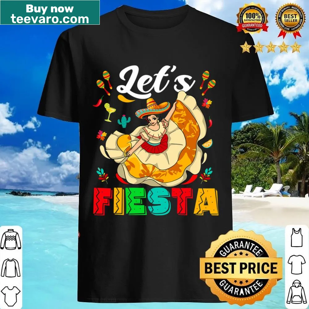 Fiesta themed shirt celebrating Cinco De Mayo with fun graphics