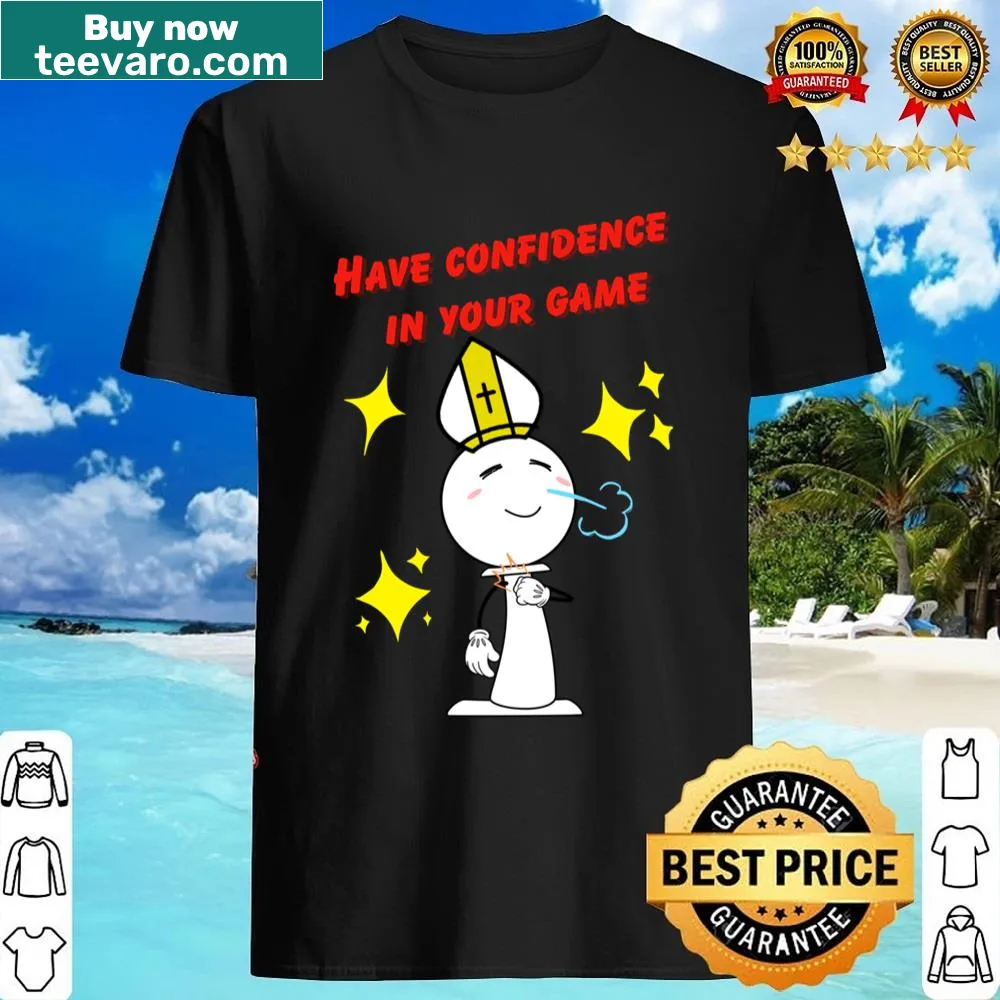 Inspirational shirt with chess bishop graphic and motivational quote.