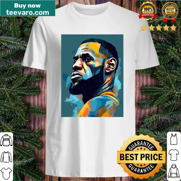 Bold typography shirt featuring LeBron James name