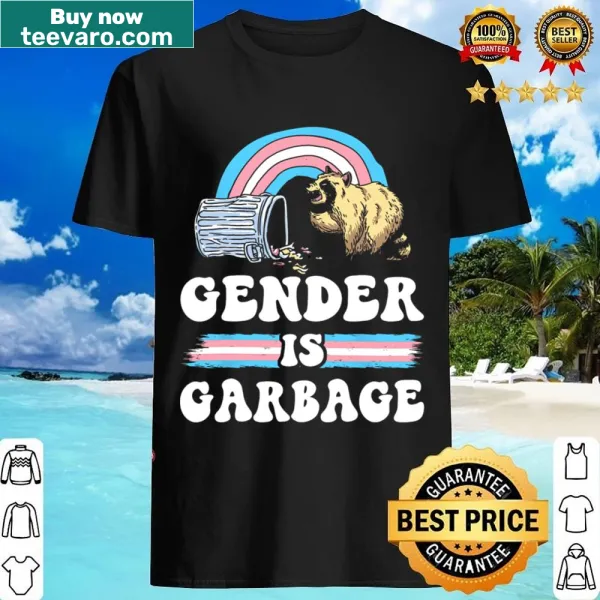 Cartoon raccoon t-shirt promoting transgender and LGBTQ+ rights