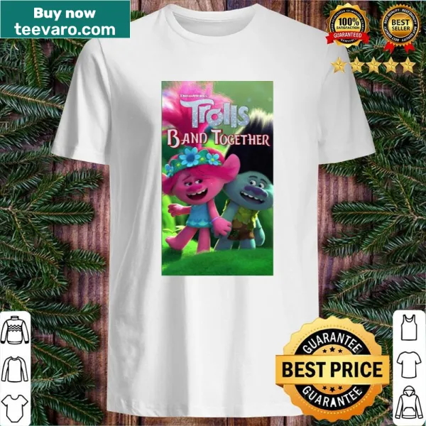 Illustration of Trolls in a band on a playful shirt