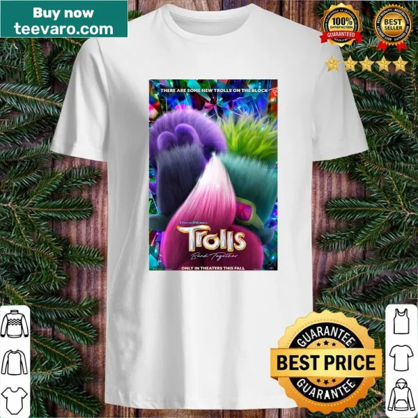 Whimsical t-shirt inspired by Trolls Band Together featuring delightful characters