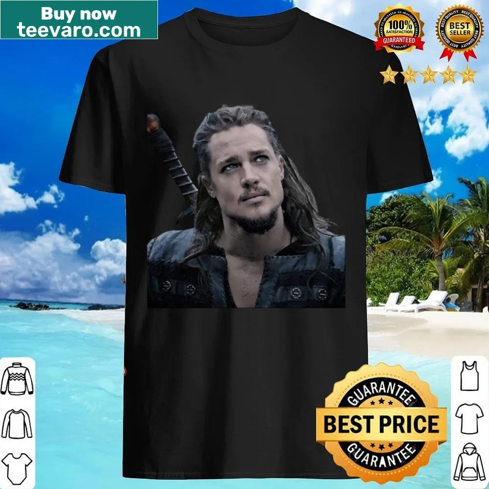 Graphic tee featuring Uhtred from The Last Kingdom in bold design